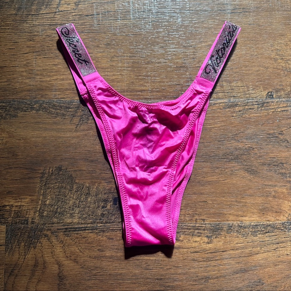 NEW Victoria’s Secret Bling Shine Strap Brazilian Panty - Picture 2 of 4